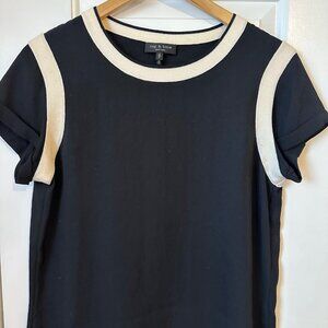 Rag and Bone Black Short Sleeve Size S
